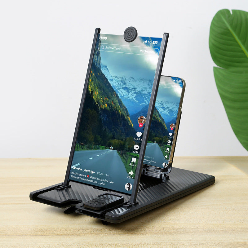 14-Inch Vertical Phone Screen Magnifier Stand – HD Display, Hands-Free Viewing